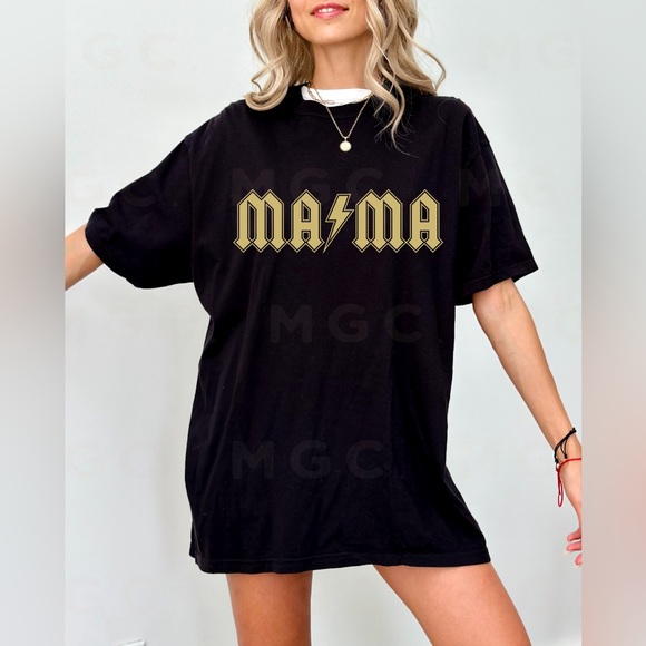 Comfort Colors Mama AC/DC shirt - Picture 3 of 10